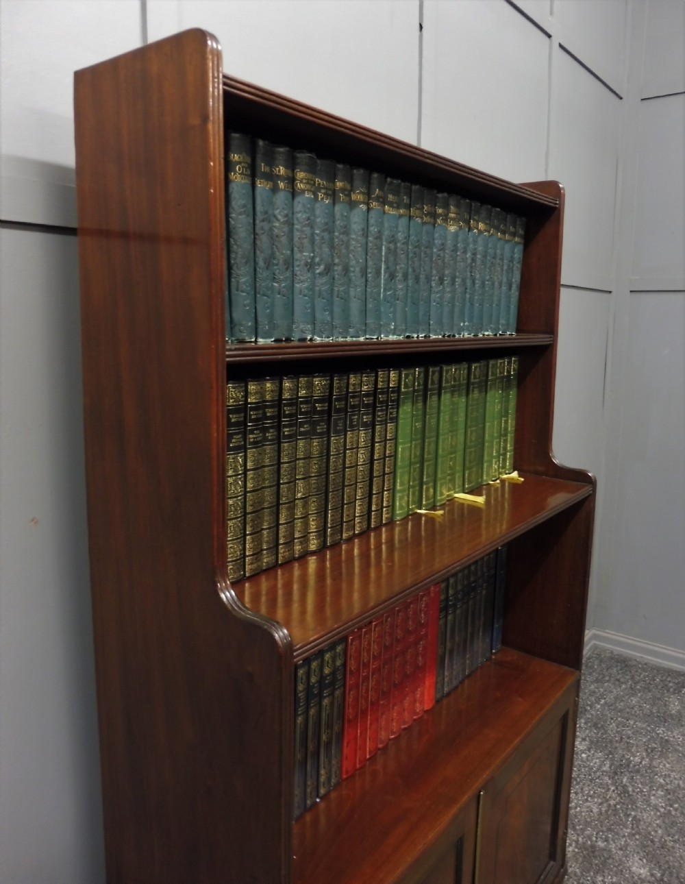 MAHOGANY WATERFALL BOOKCASE View III