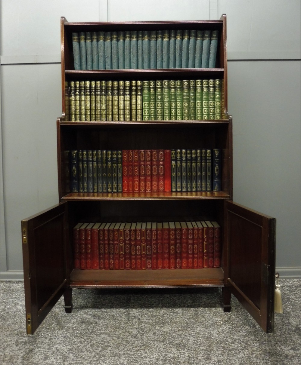 MAHOGANY WATERFALL BOOKCASE View IV