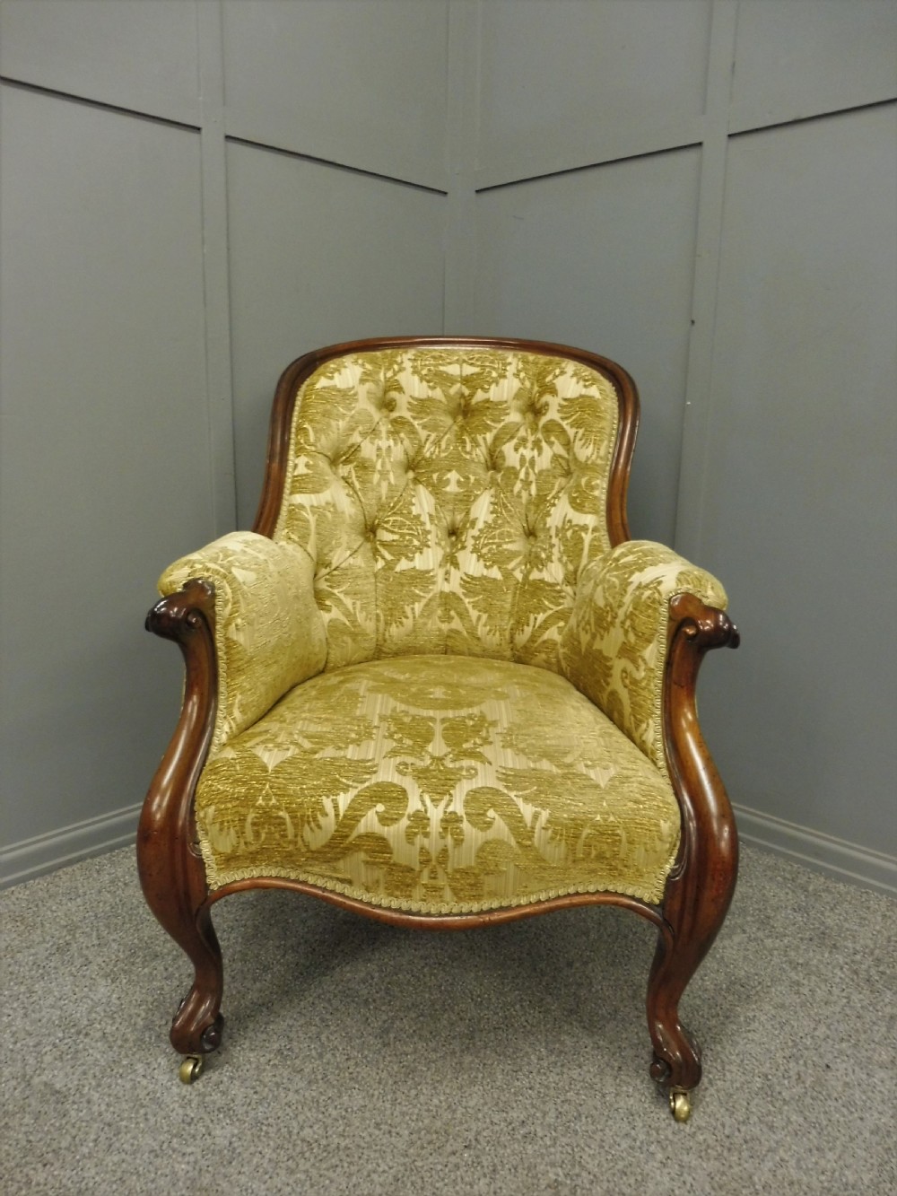 FABULOUS MID VICTORIAN ROSEWOOD ARMCHAIR  View IV