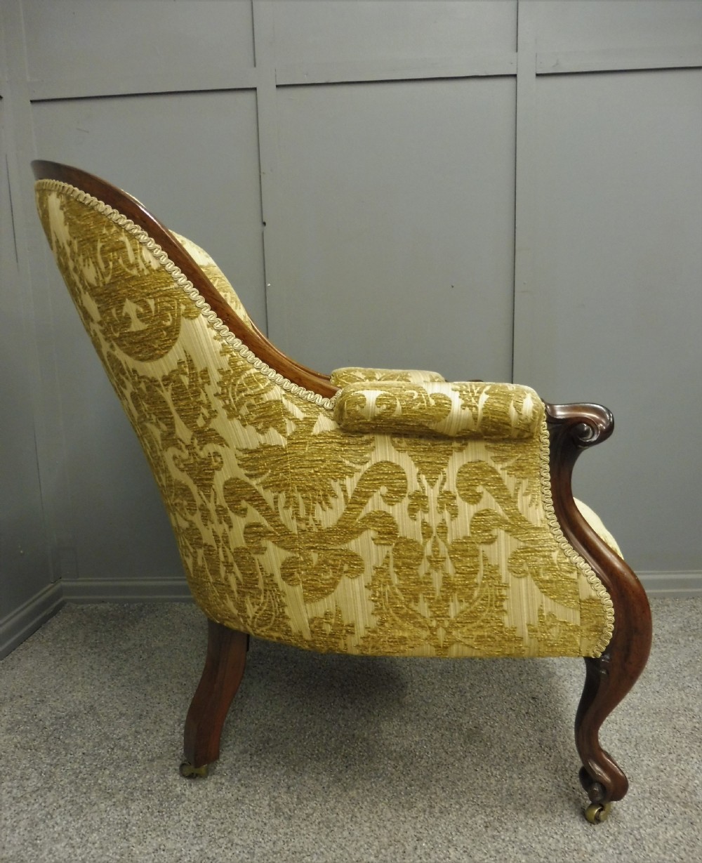 FABULOUS MID VICTORIAN ROSEWOOD ARMCHAIR  View X