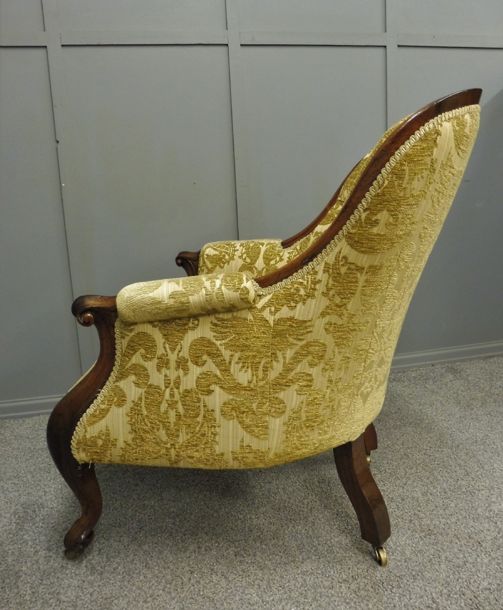 FABULOUS MID VICTORIAN ROSEWOOD ARMCHAIR  View XII
