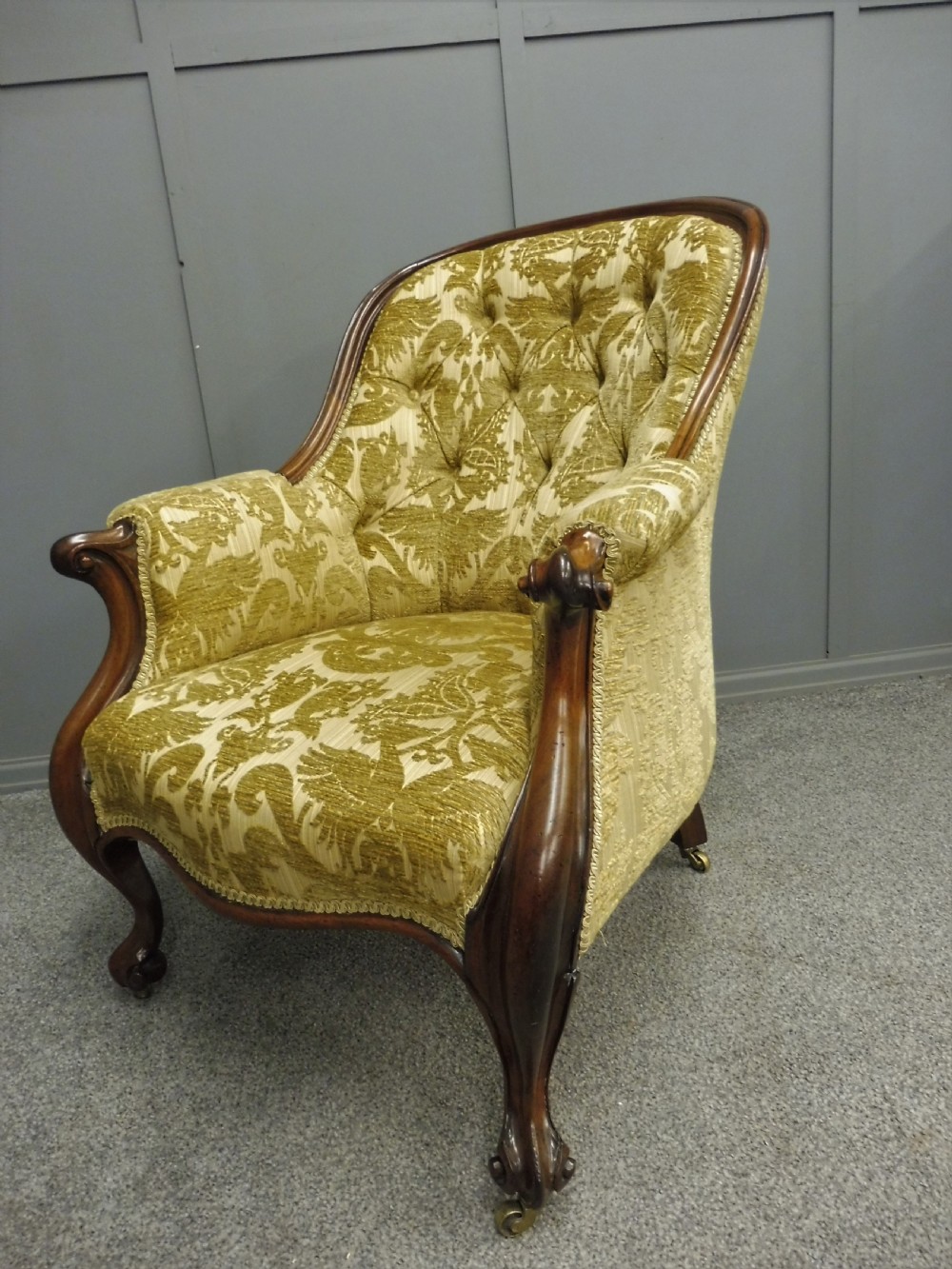 FABULOUS MID VICTORIAN ROSEWOOD ARMCHAIR  View XIII