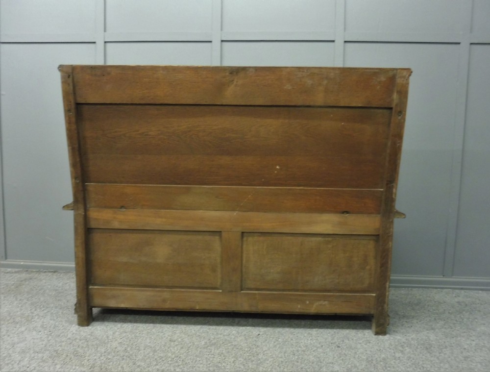 19TH CENTURY CARVED OAK BENCH View XII