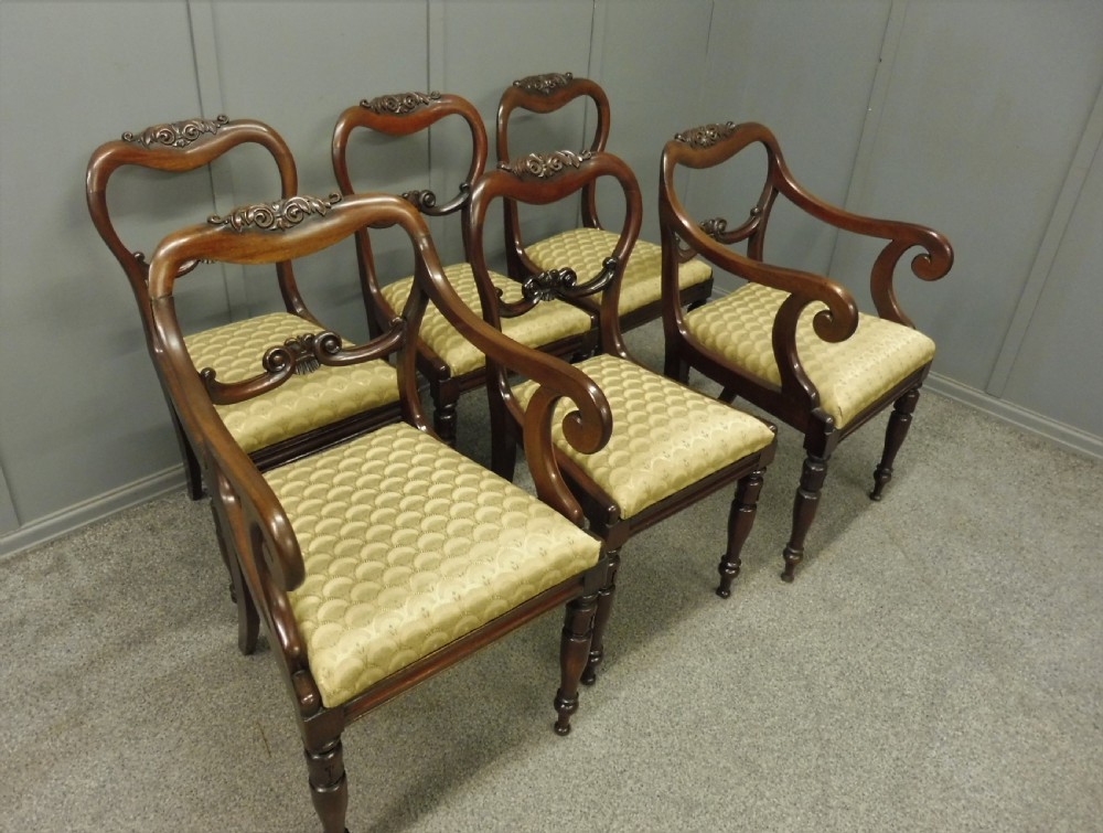 SET OF 6 WILLIAM IV DINING CHAIRS View II