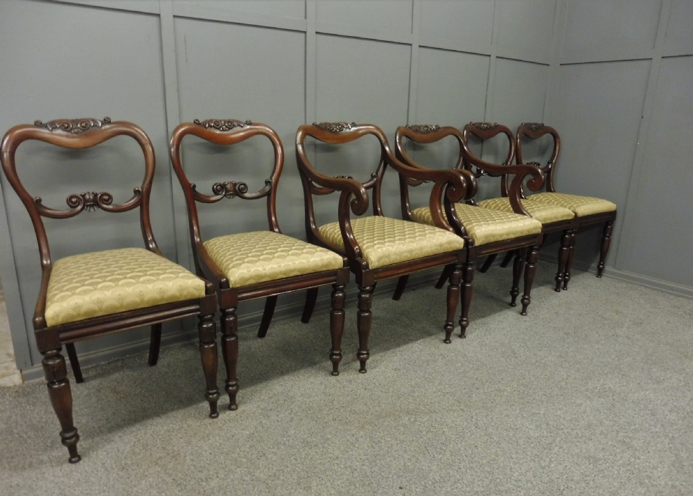 SET OF 6 WILLIAM IV DINING CHAIRS View III