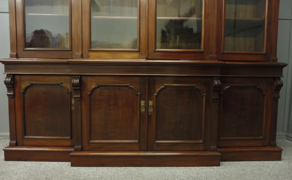 SUPERIOR QUALITY LARGE 19TH CENTURY LIBRARY BOOKCASE View VI