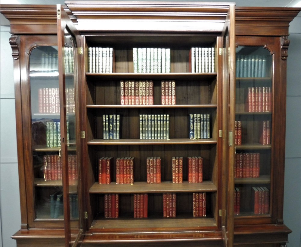 SUPERIOR QUALITY LARGE 19TH CENTURY LIBRARY BOOKCASE View X