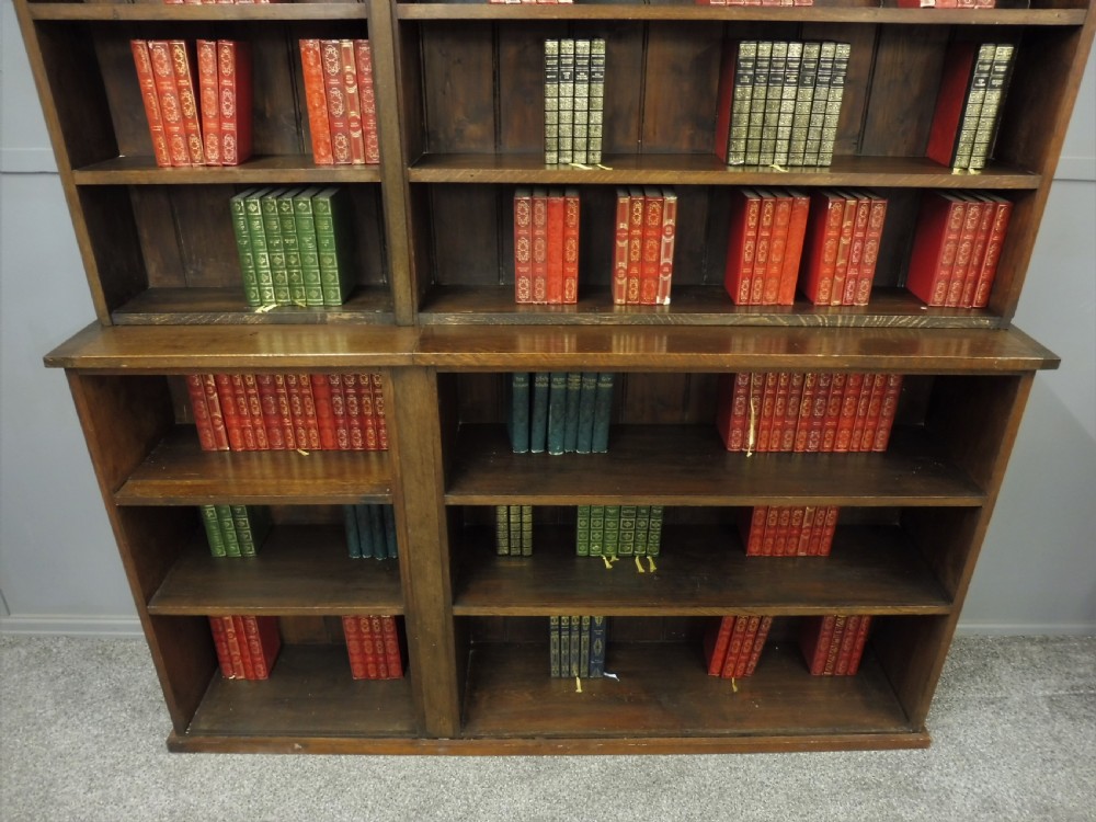 RUSTIC OAK AND PINE SCHOOL BOOKCASE View VIII