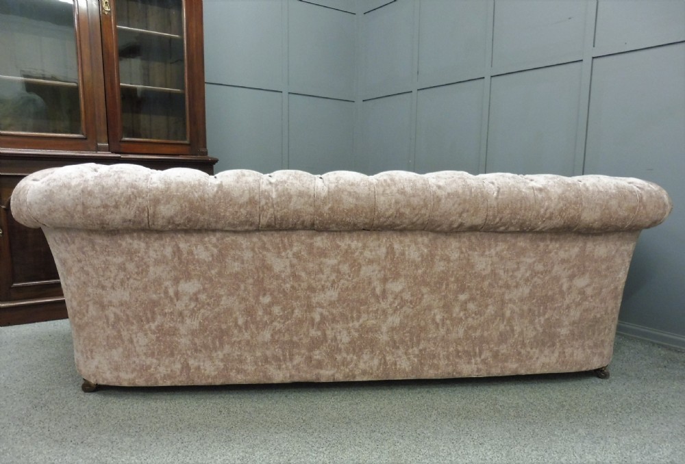 LARGE VICTORIAN CHESTERFIELD SOFA View XII