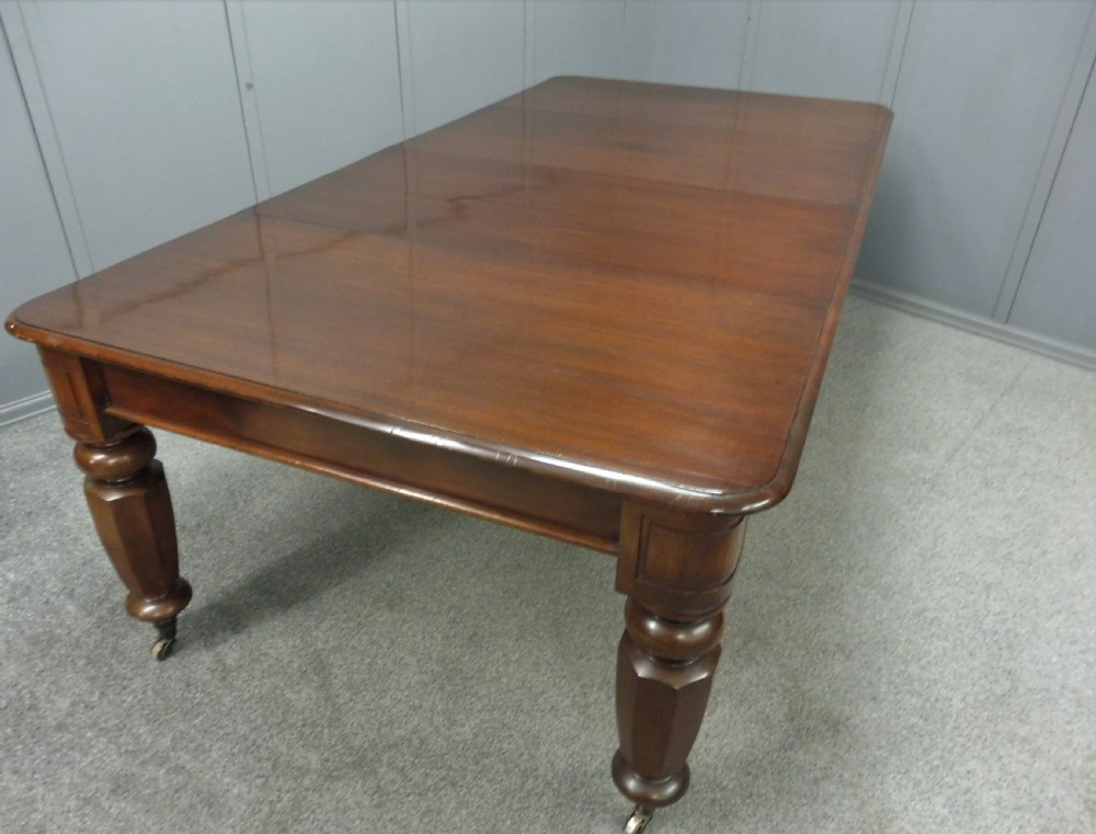 VICTORIAN MAHOGANY EXTENDING DINING TABLE View IV