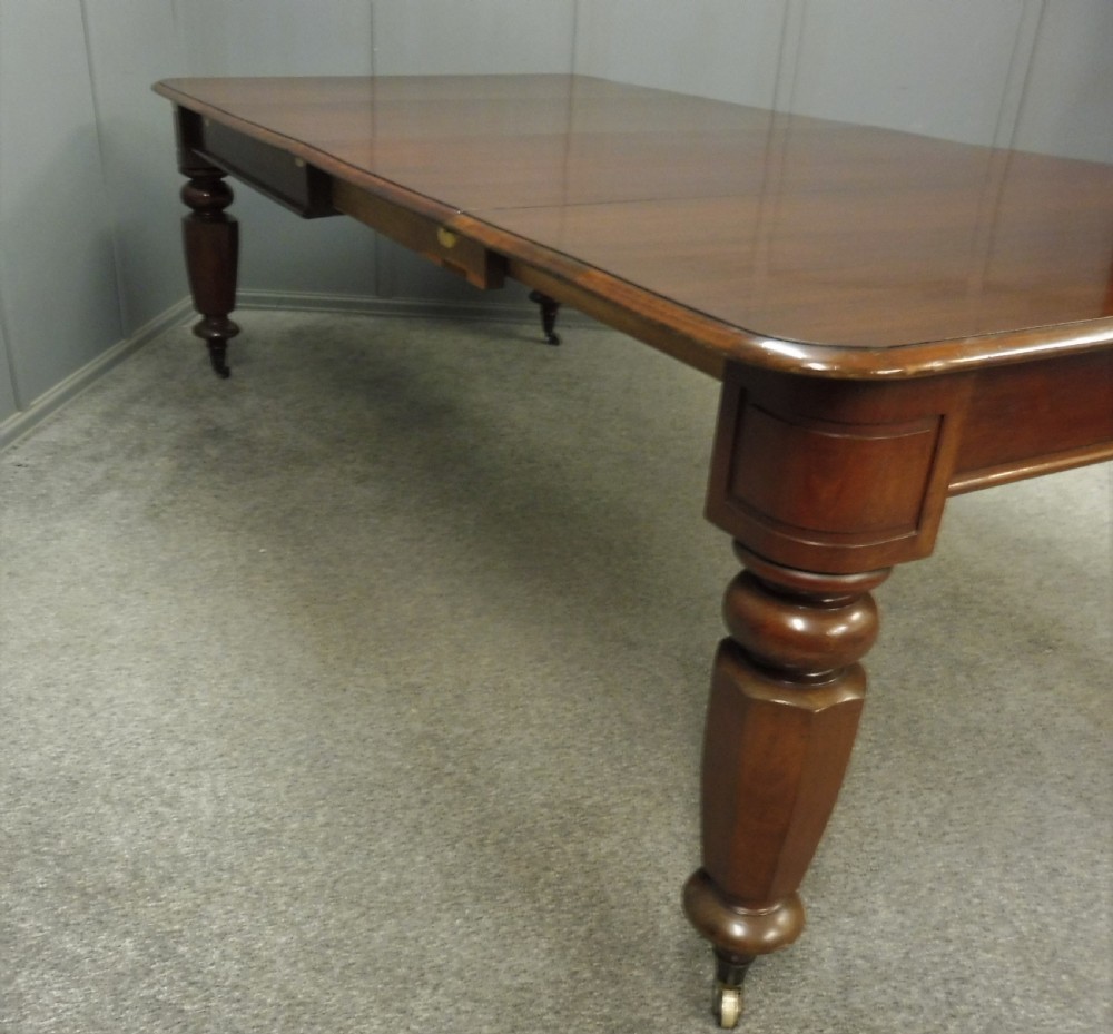 VICTORIAN MAHOGANY EXTENDING DINING TABLE View VI