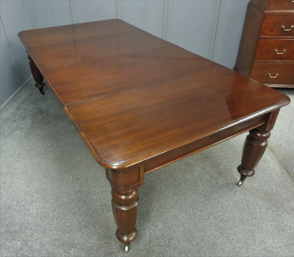 VICTORIAN MAHOGANY EXTENDING DINING TABLE View VII