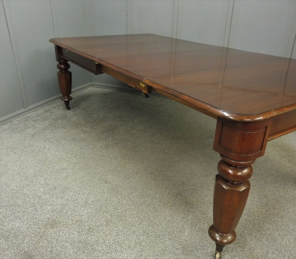 VICTORIAN MAHOGANY EXTENDING DINING TABLE View VIII