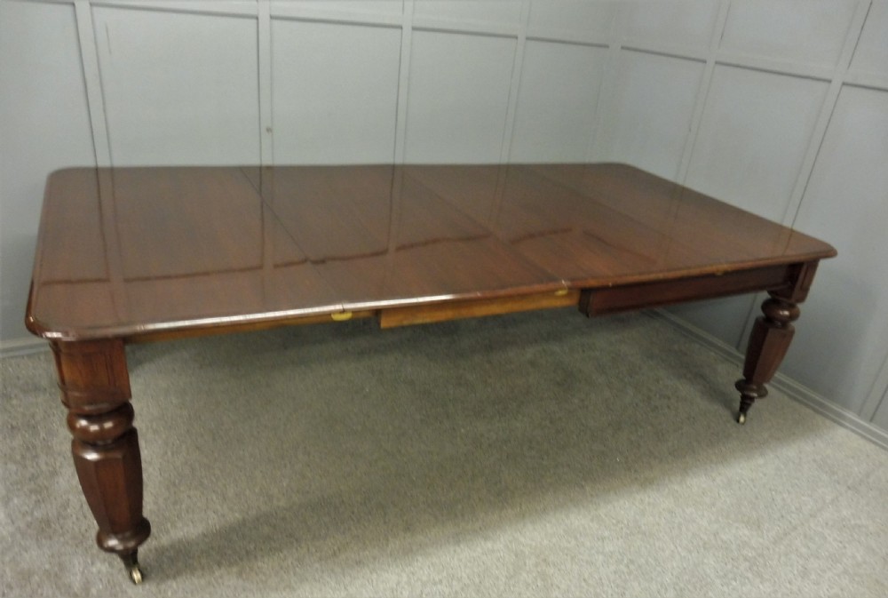 VICTORIAN MAHOGANY EXTENDING DINING TABLE View IX