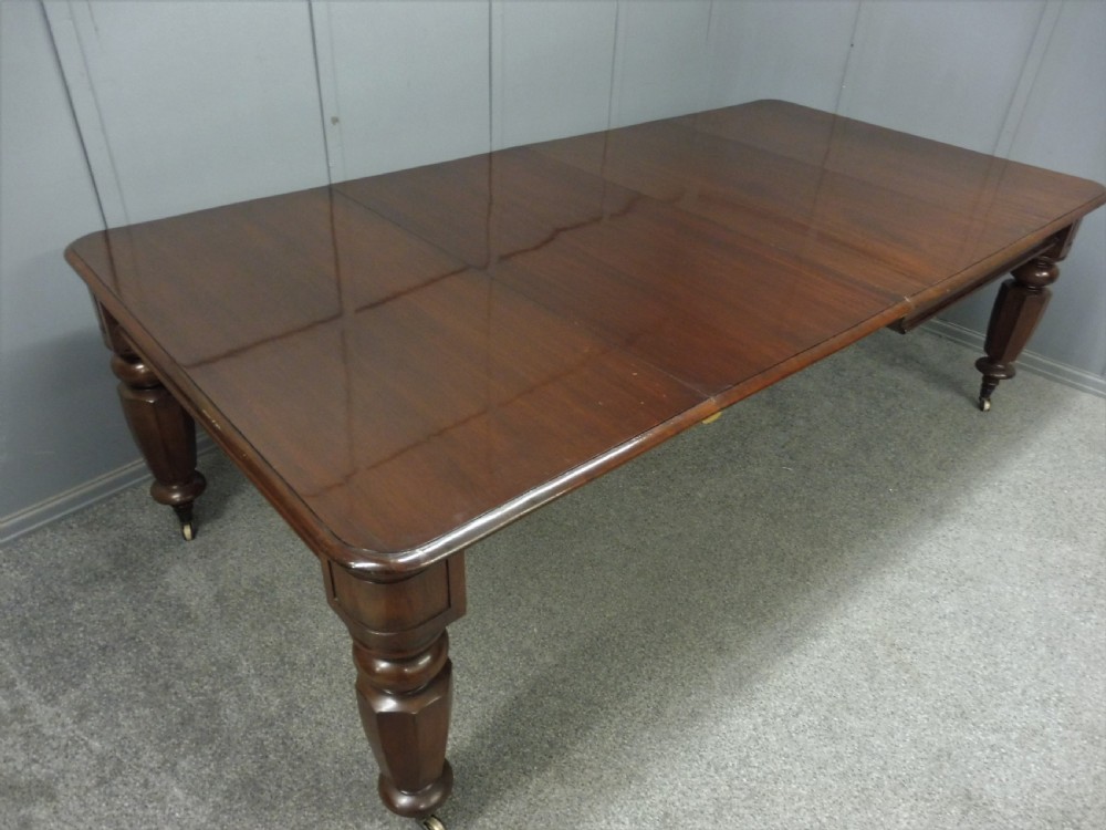 VICTORIAN MAHOGANY EXTENDING DINING TABLE View XIII