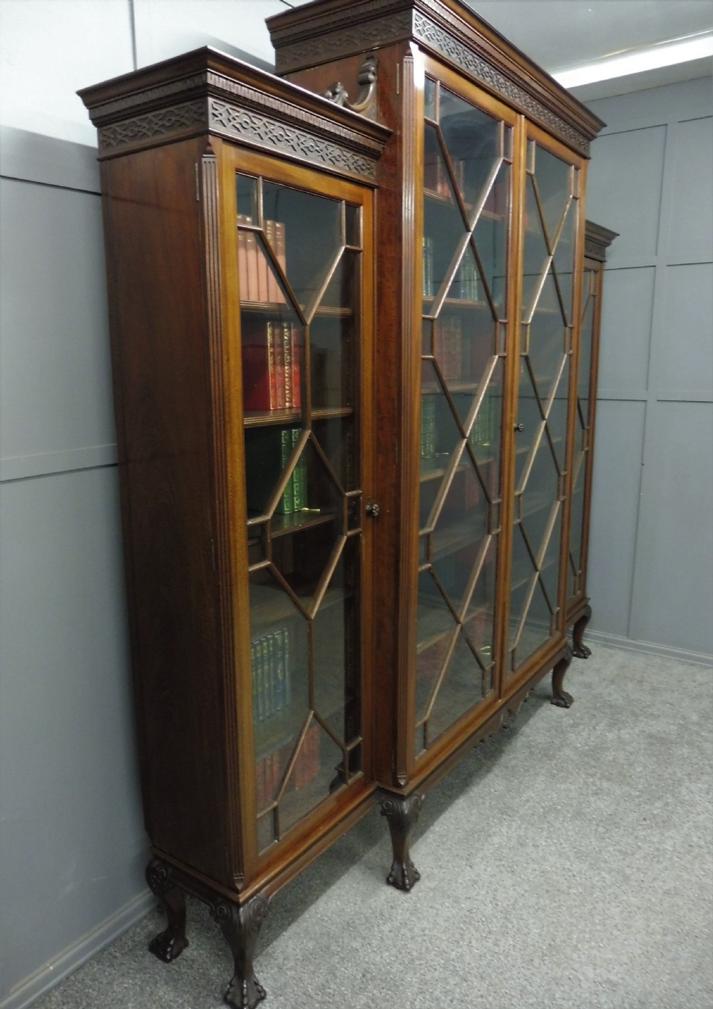 LARGE 19TH CENTURY COUNTRY HOUSE BOOKCASE View III