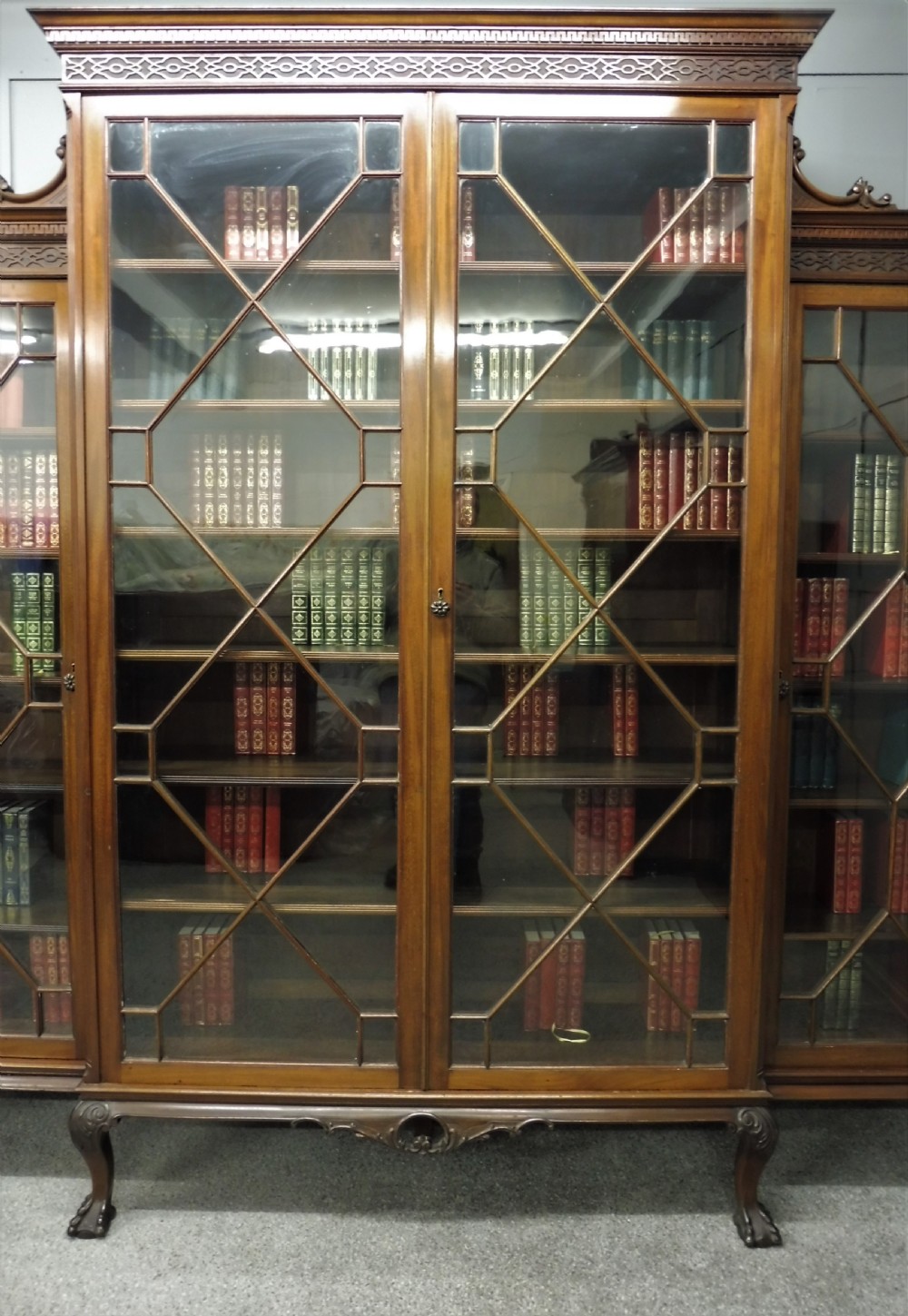 LARGE 19TH CENTURY COUNTRY HOUSE BOOKCASE View V