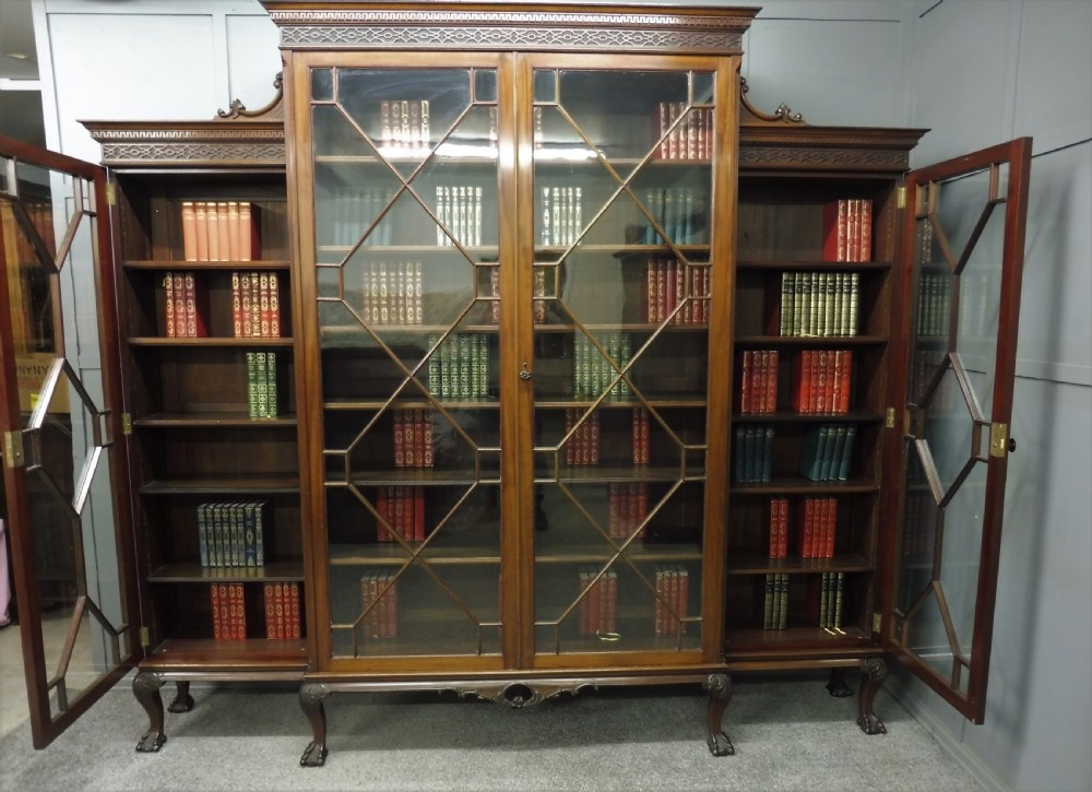 LARGE 19TH CENTURY COUNTRY HOUSE BOOKCASE View XI