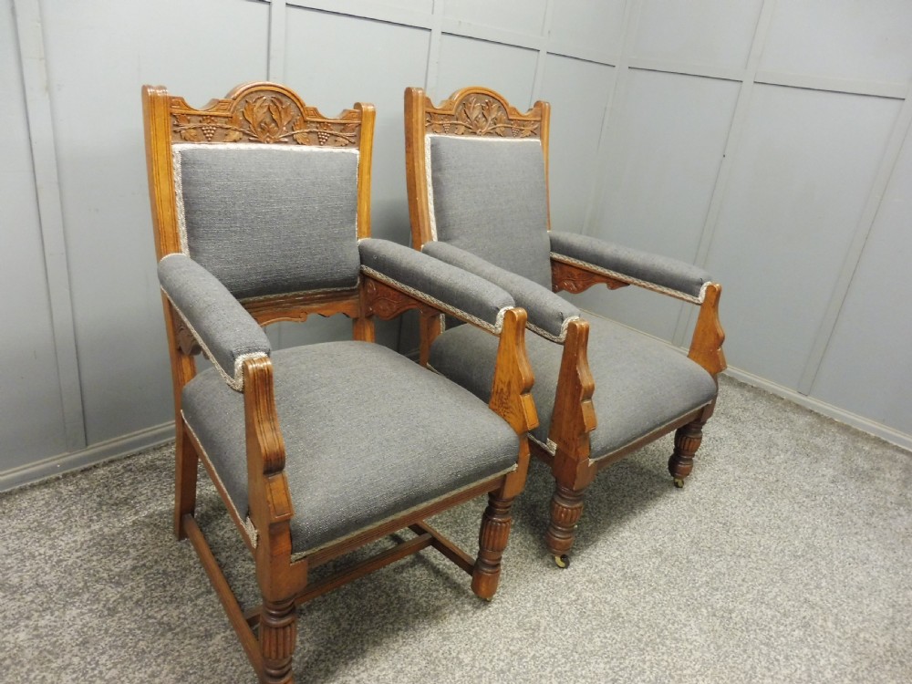 PAIR OF VICTORIAN ARMCHAIRS View IV
