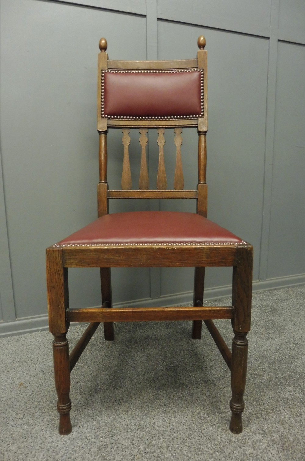 SET OF 6 OAK ARTS AND CRAFTS DINING CHAIRS View VIII