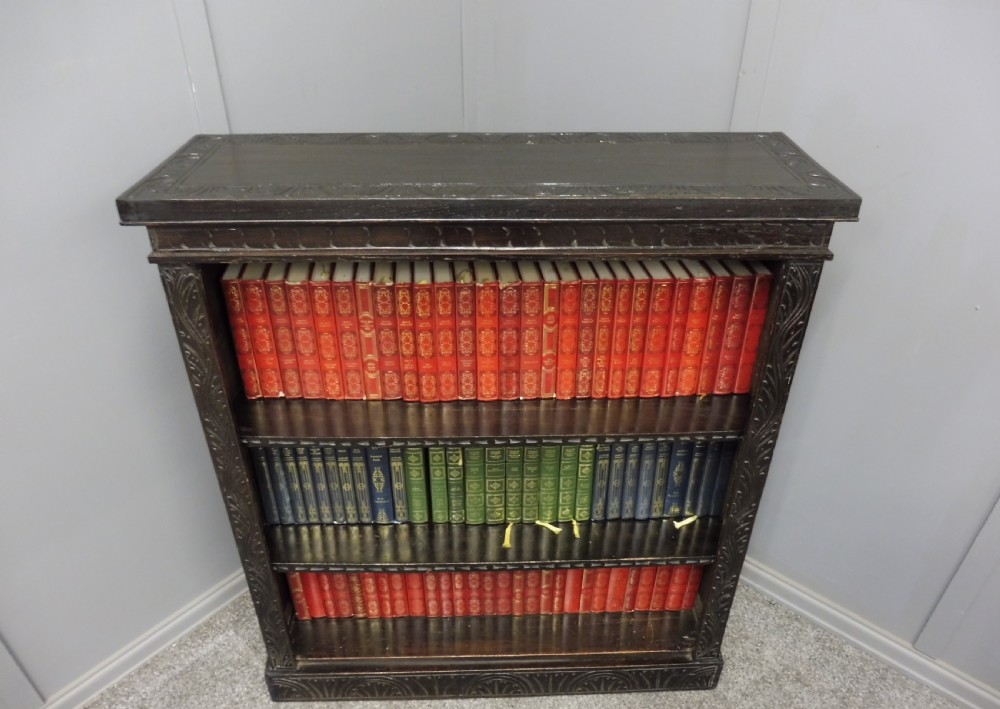VICTORIAN DARK OAK BOOKCASE View VI