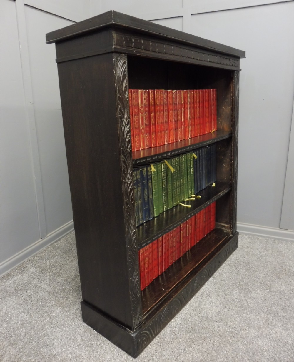 VICTORIAN DARK OAK BOOKCASE View VII