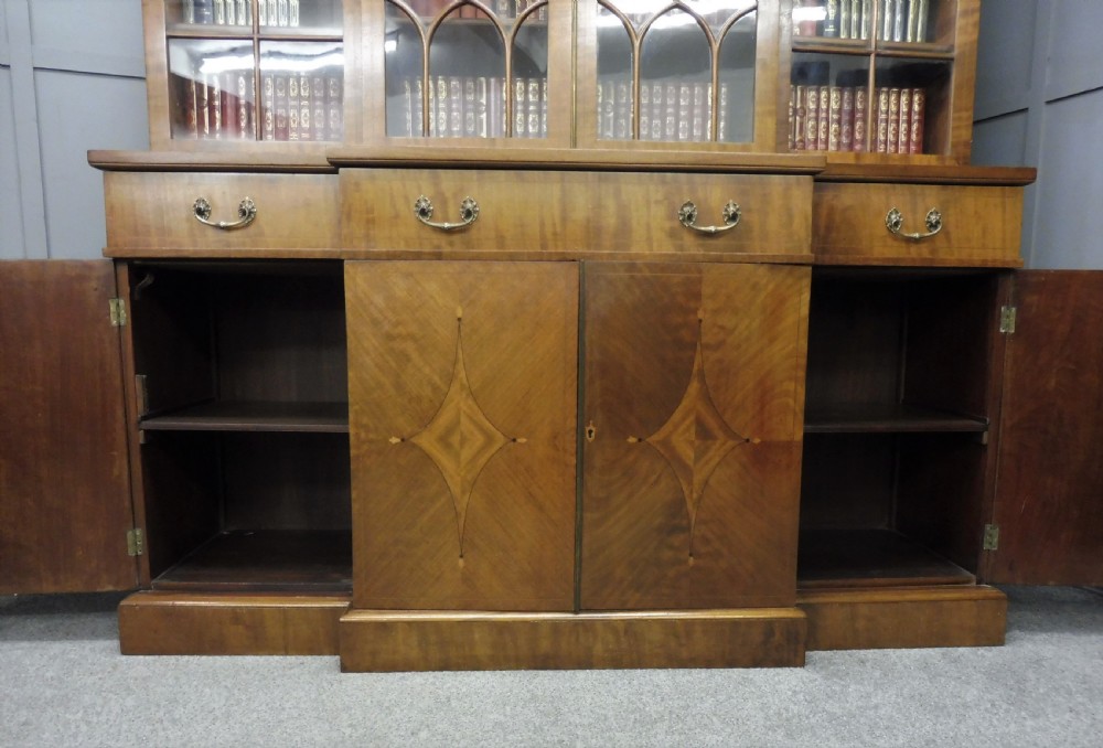 EDWARDIAN INLAID MAHOGANY BOOKCASE View XI