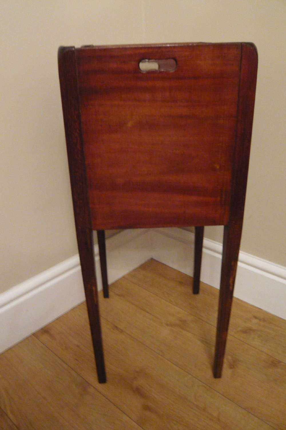 Edwardian Mahogany inlaid Bedside Cabinet Night Stand c1910  View V