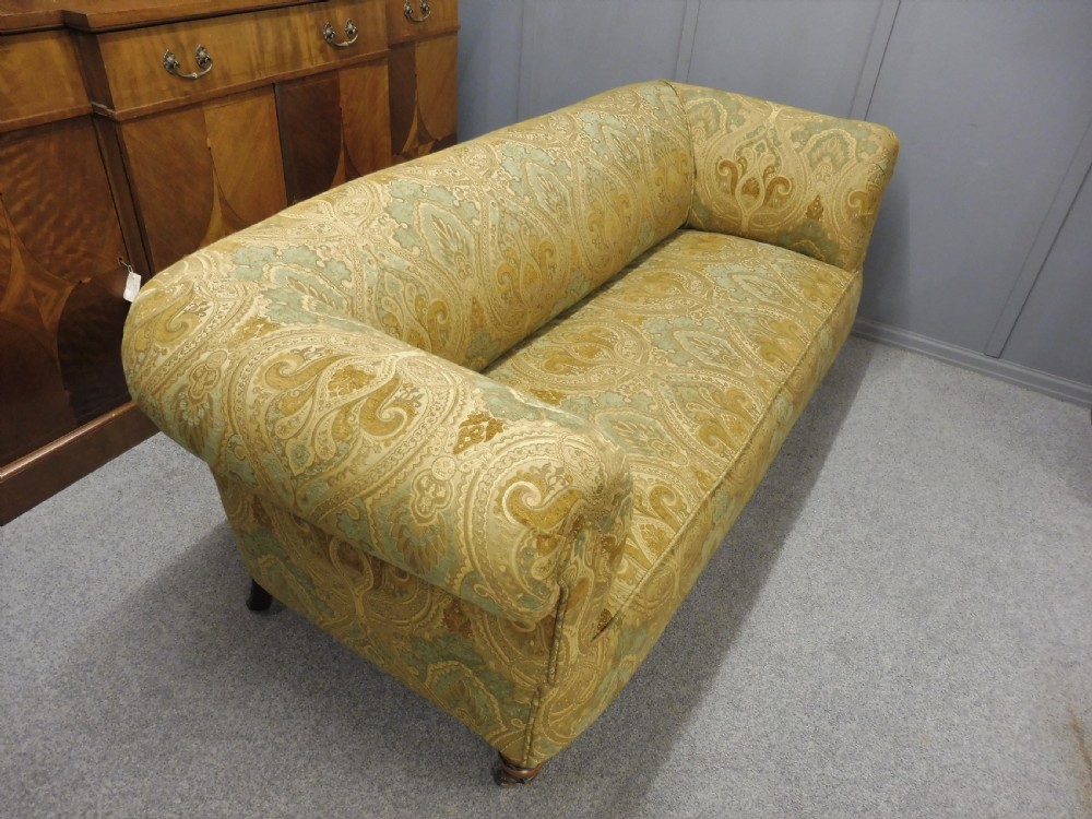 NEWLY UPHOLSTERED VICTORIAN CHESTERFIELD SOFA View XI