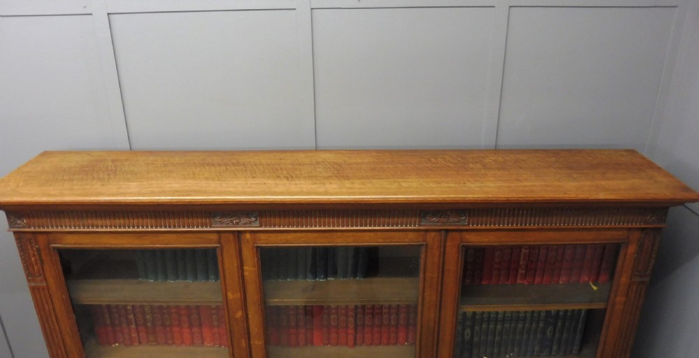 EDWARDIAN OAK BOOKCASE View V