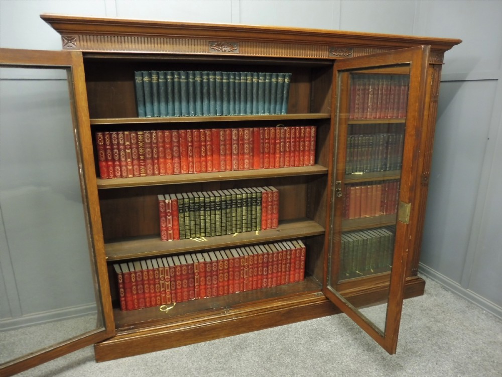 EDWARDIAN OAK BOOKCASE View VII