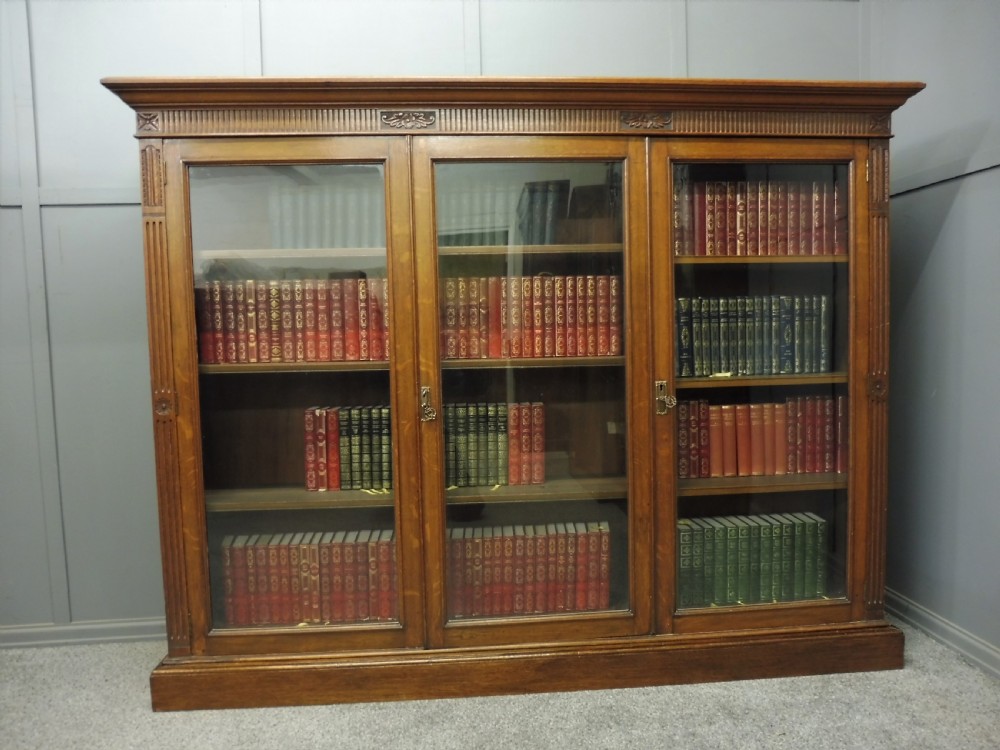 EDWARDIAN OAK BOOKCASE View X