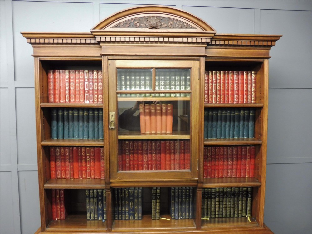 EDWARDIAN WALNUT BOOKCASE  View IV