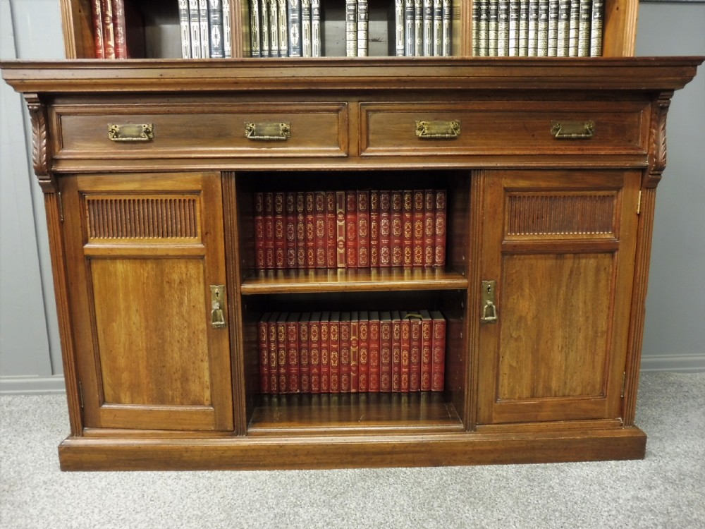 EDWARDIAN WALNUT BOOKCASE  View VI