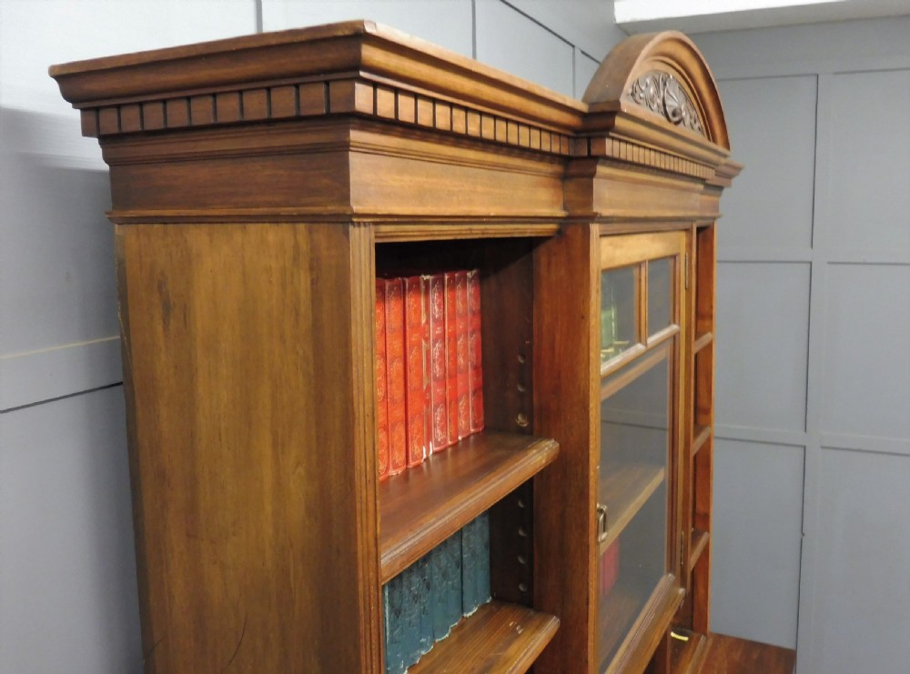 EDWARDIAN WALNUT BOOKCASE  View XII