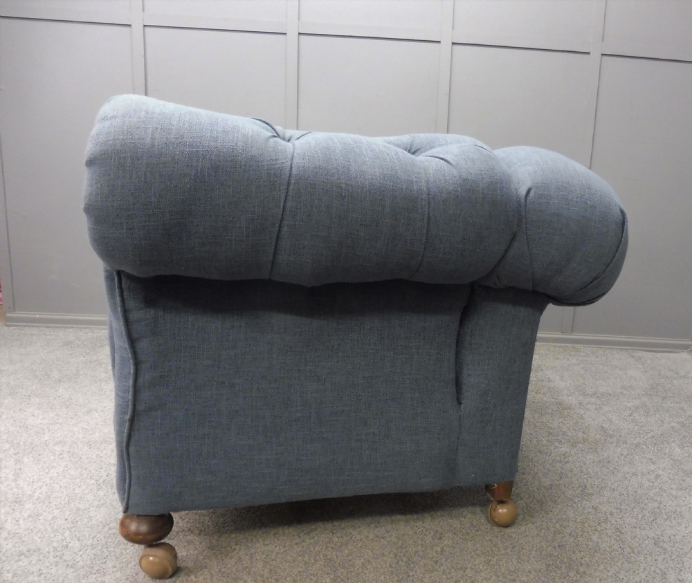 ANTIQUE DROP END CHESTERFIELD SOFA CIRCA 1900 View V