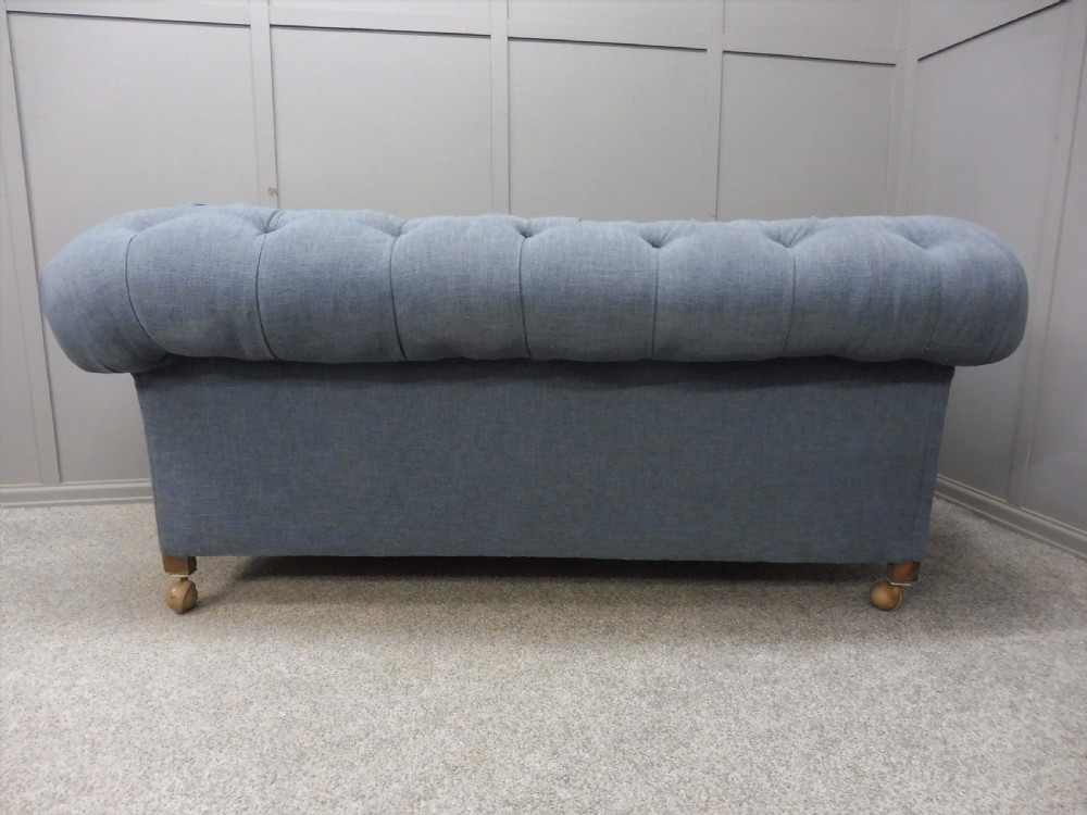 ANTIQUE DROP END CHESTERFIELD SOFA CIRCA 1900 View VI