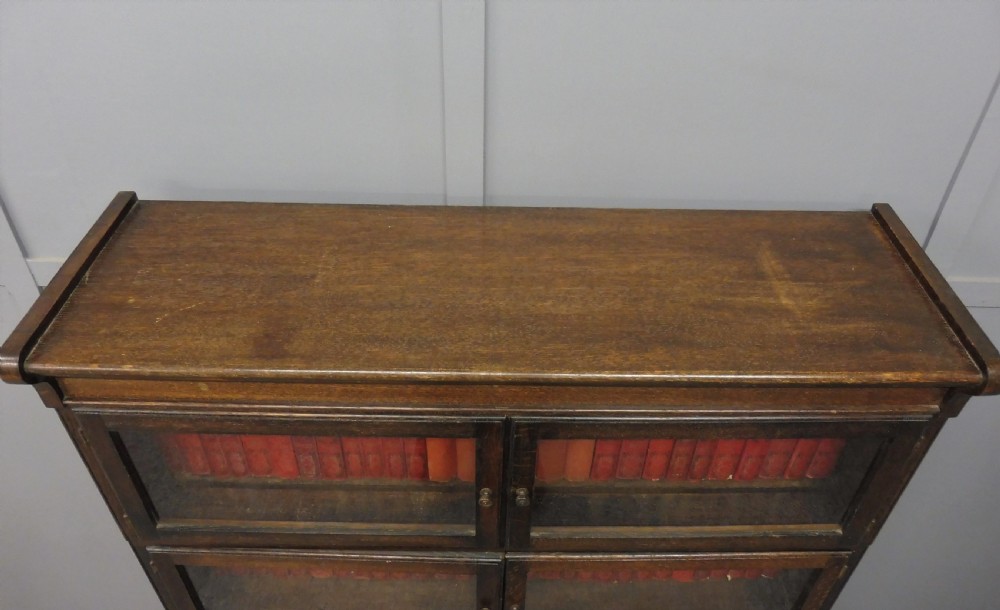 OAK EDWARDIAN LAWYERS STACKING BOOKCASE View IV