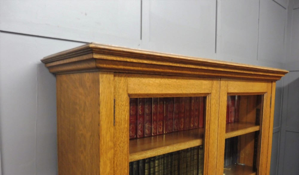 EDWARDIAN OAK BOOKCASE View XI