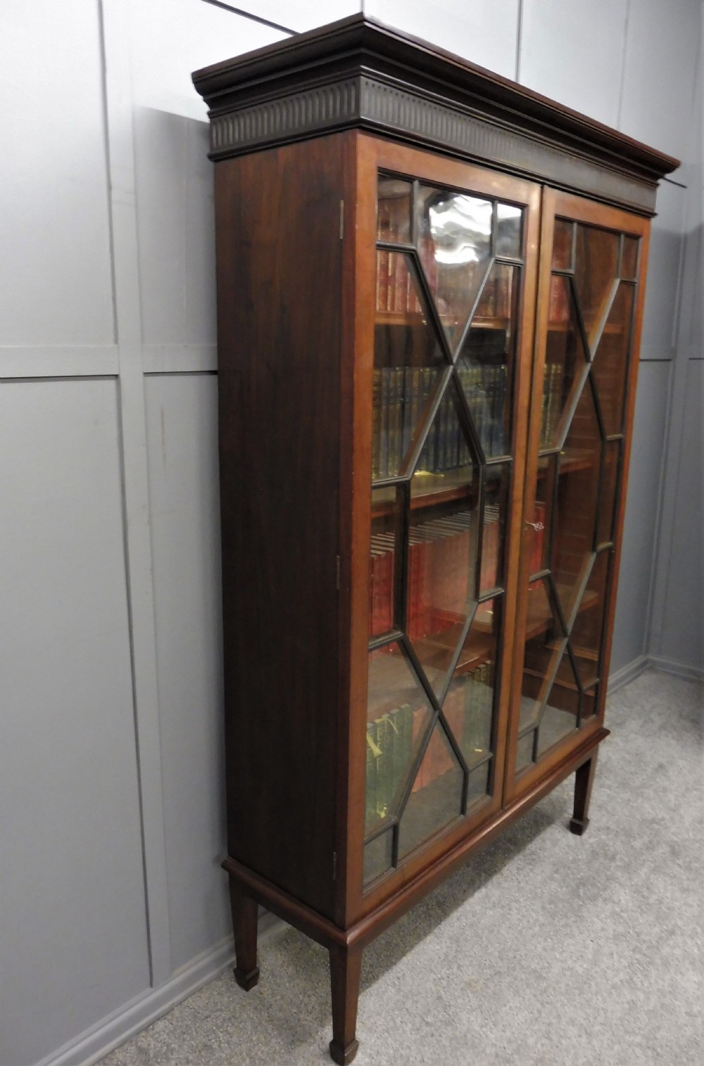 EDWARDIAN MAHOGANY BOOKCASE View III