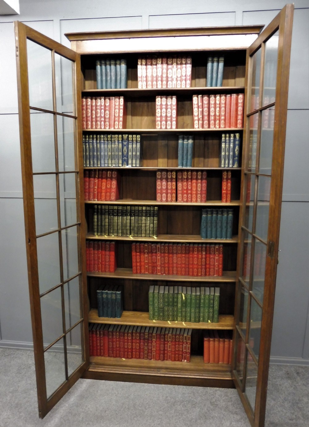 TALL GOLDEN OAK BOOKCASE View VII