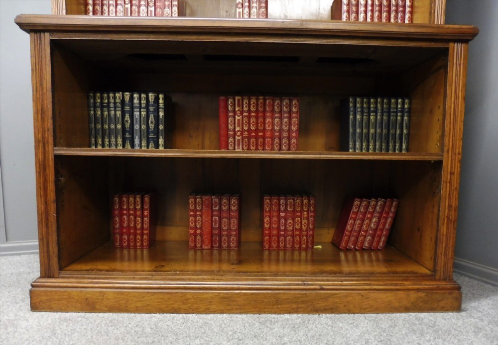 LARGE EDWARDIAN OAK SCHOOL BOOKCASE View V