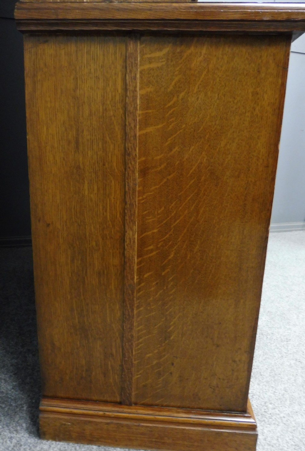 LARGE EDWARDIAN OAK SCHOOL BOOKCASE View VIII