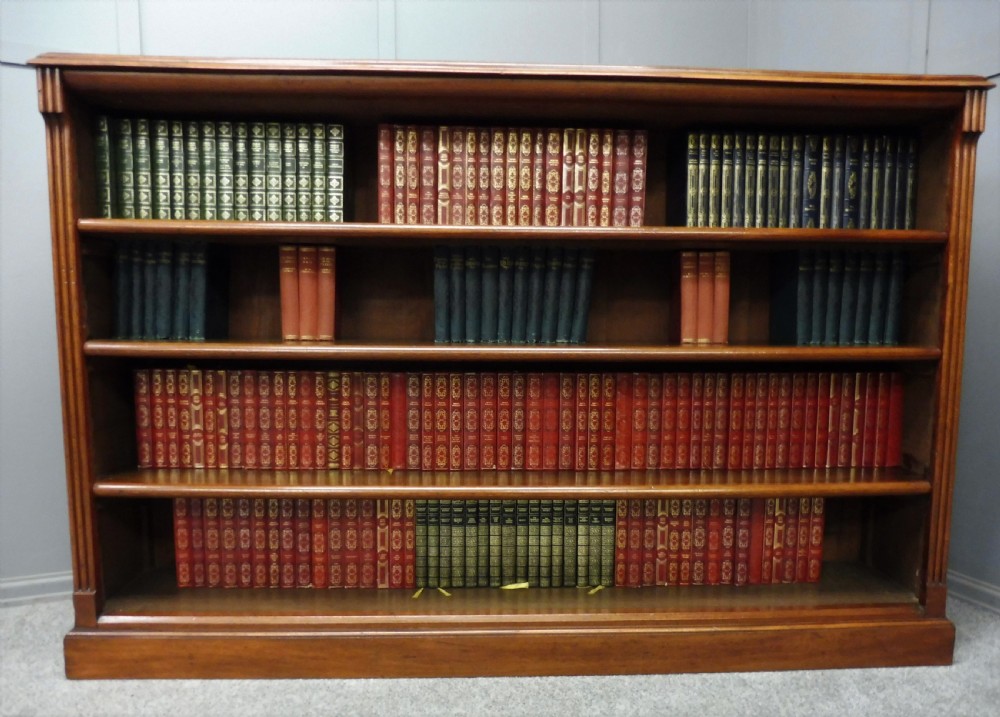 LARGE VICTORIAN OPEN BOOKCASE View II