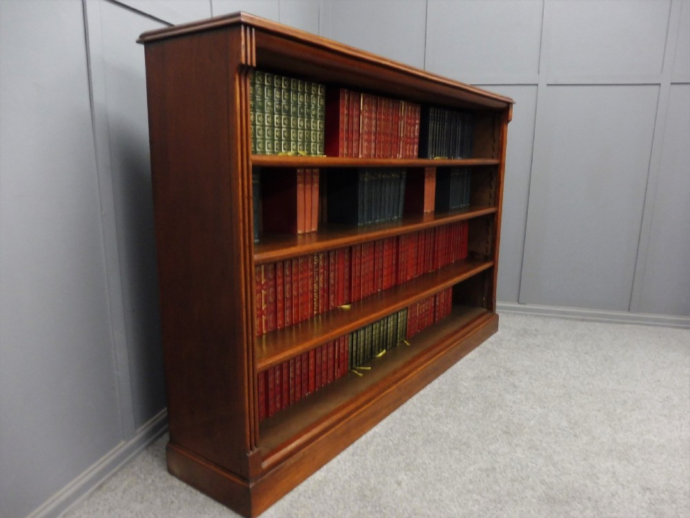 LARGE VICTORIAN OPEN BOOKCASE View III