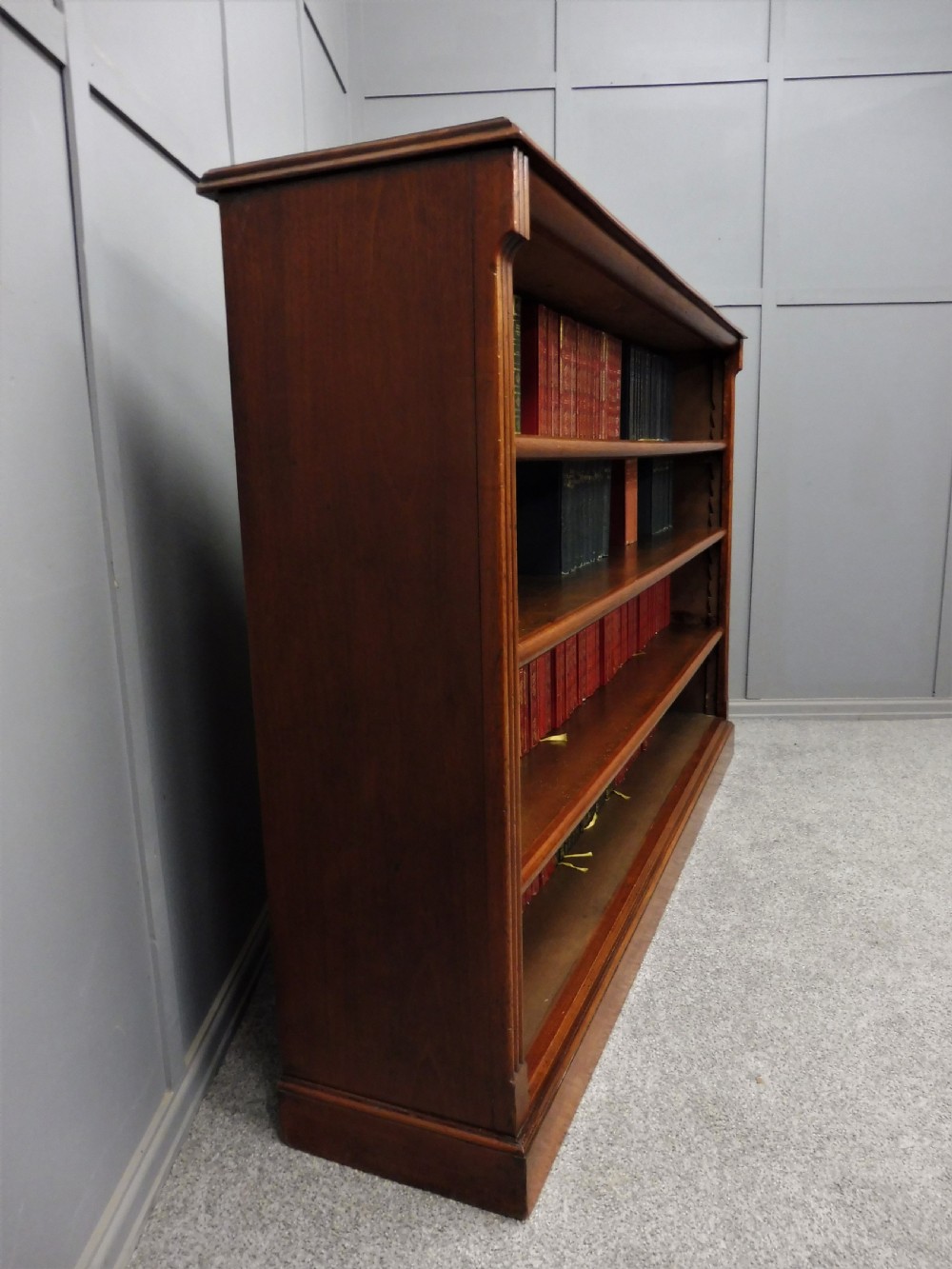 LARGE VICTORIAN OPEN BOOKCASE View IV