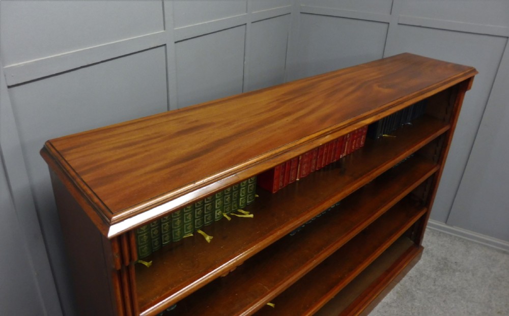 LARGE VICTORIAN OPEN BOOKCASE View V
