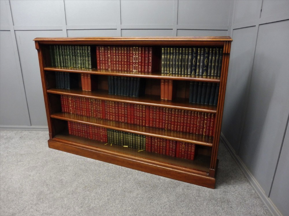 LARGE VICTORIAN OPEN BOOKCASE View IX