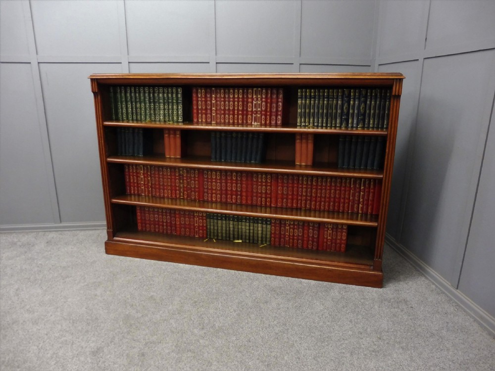 LARGE VICTORIAN OPEN BOOKCASE View X