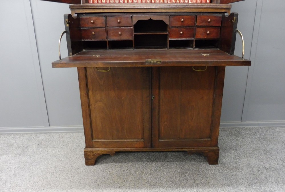 GEORGE 3RD COUNTRY COTTAGE SECRETAIRE BOOKCASE View VI